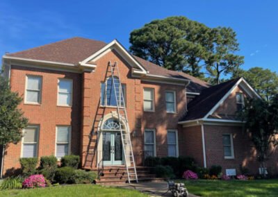 An image of an exterior painting project done by Mike's Quality Painting LLC.